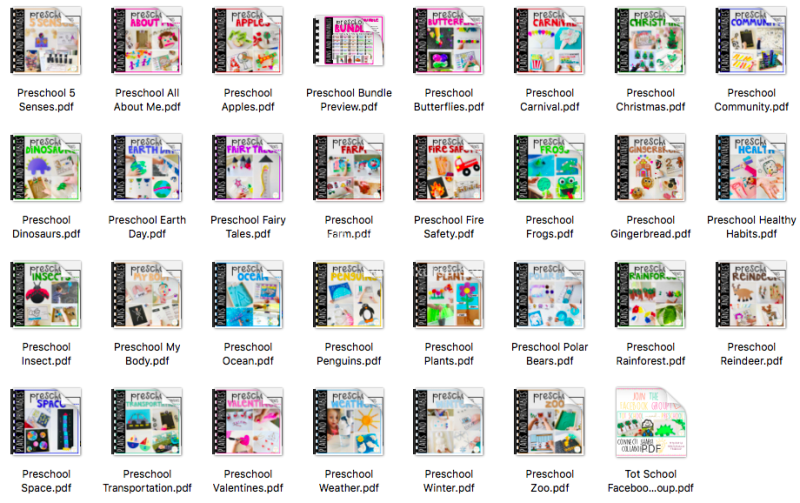 幼儿英语启蒙手工活动作业纸《Preschool Bundle》31本PDF绘本，百度网盘下载！