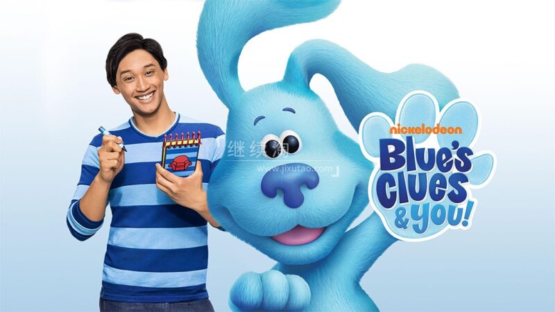 美国儿童英文节目《Blue's Clues & You! 蓝色斑点狗和你》全四季共62集，1080P高清视频带英文字幕，百度网盘下载！