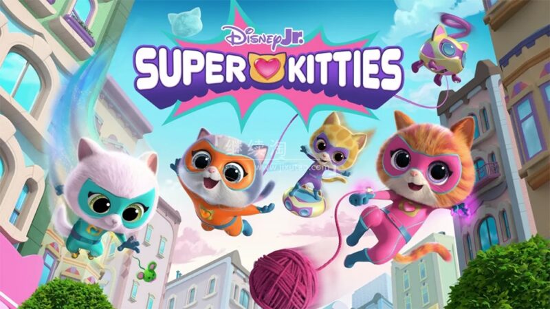 迪士尼英文动画《SuperKitties 超级猫咪》全1-3季共115集，1080P高清视频带英文字幕，百度网盘下载！