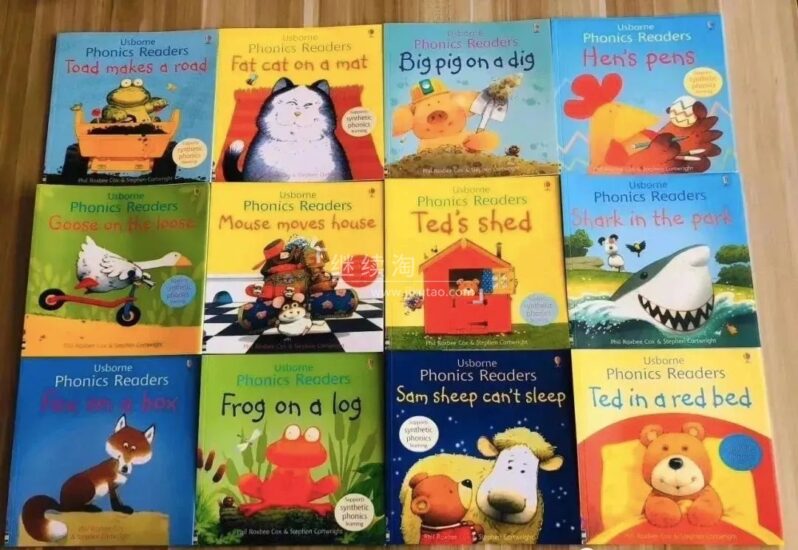 Usborne斯伯恩系列12册自然拼读绘本PDF+精读课程视频MP4+音频MP3，百度网盘下载！
