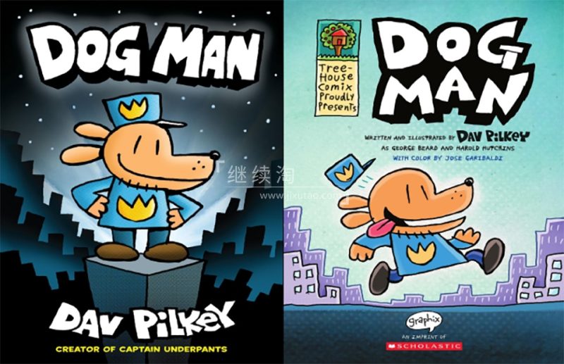 《神探狗Dog Man》幽默原版英文漫画桥梁书，8册PDF绘本+音频MP3，百度网盘下载！