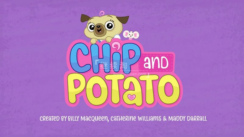 《Chip and Potato 萌宠幼儿园》英文版全4季共62集，1080P高清视频带英文字幕，百度网盘下载！