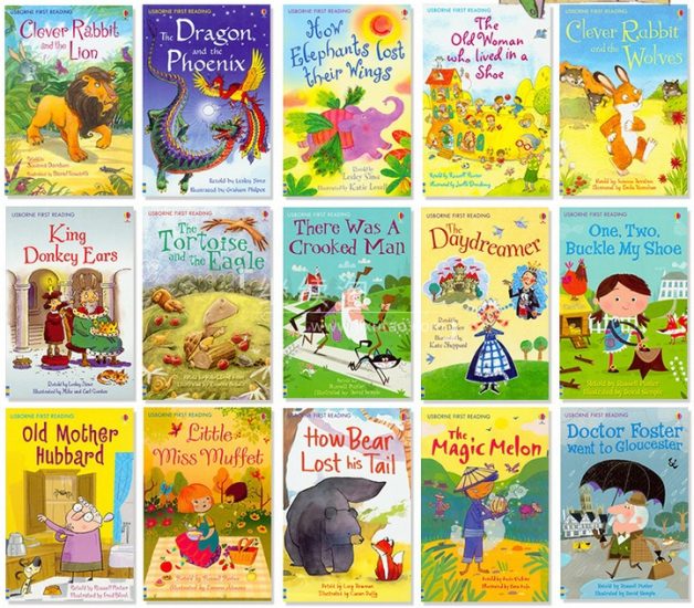 Usborne分级读物《My First Reading Library我的第一个图书馆》50册高清绘本+音频+练习册，百度网盘下载！