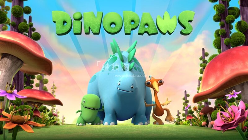 BBC恐龙主题英文动画片《Dinopaw 快乐小恐龙》全51集，1080P高清视频带英文字幕，百度网盘下载！
