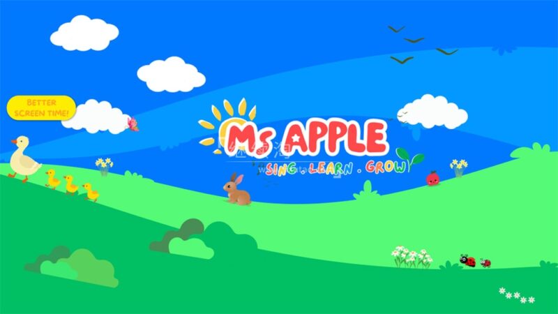 YouTube英语启蒙频道《Ms Apple》全60集，1080P高清视频，百度网盘下载！